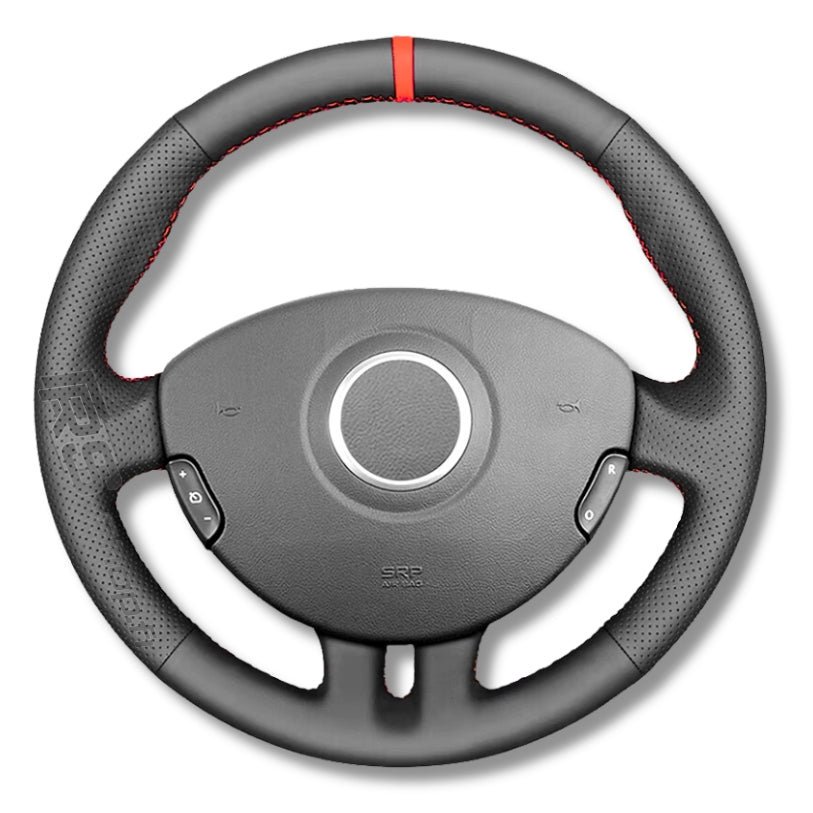 Protection de volant cuir compatible Renault Clio III RS / GT