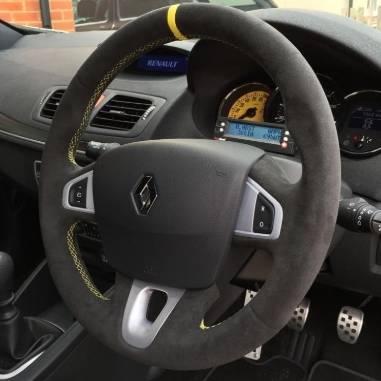 Couvre-volant cuir sport compatible Renault Megane III RS / GT