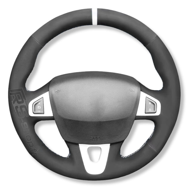 Couvre-volant cuir sport compatible Renault Megane III RS / GT