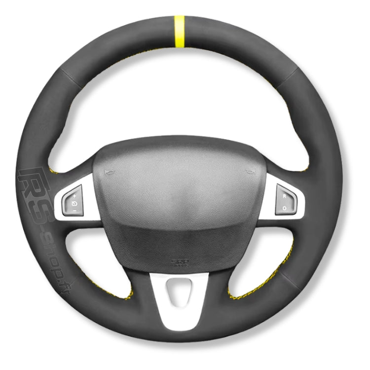 Couvre-volant cuir sport compatible Renault Megane III RS / GT