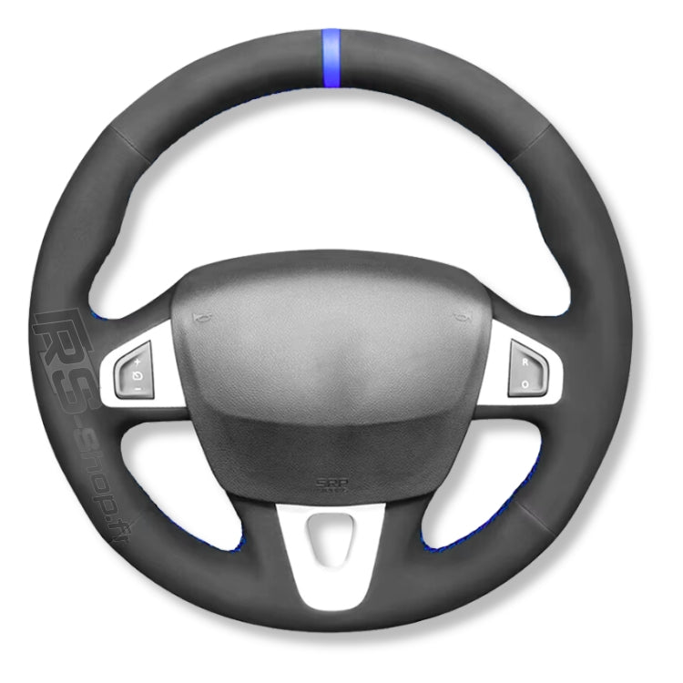 Couvre-volant cuir sport compatible Renault Megane III RS / GT