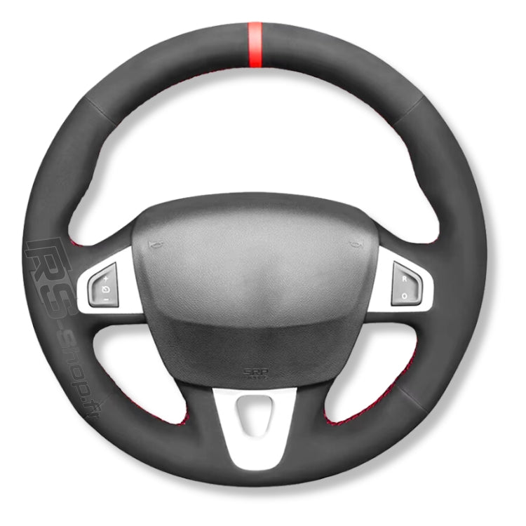 Couvre-volant cuir sport compatible Renault Megane III RS / GT