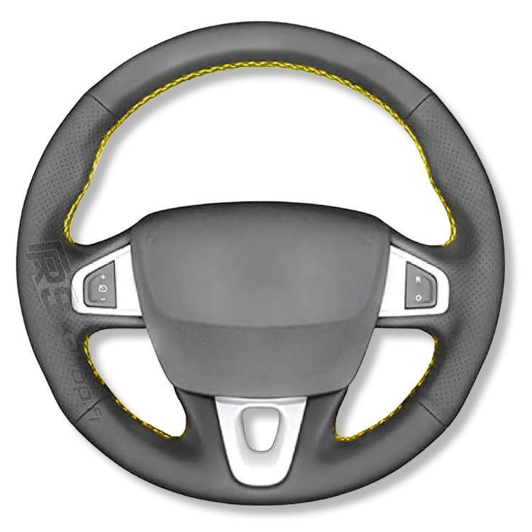 Couvre-volant cuir sport compatible Renault Megane III RS / GT