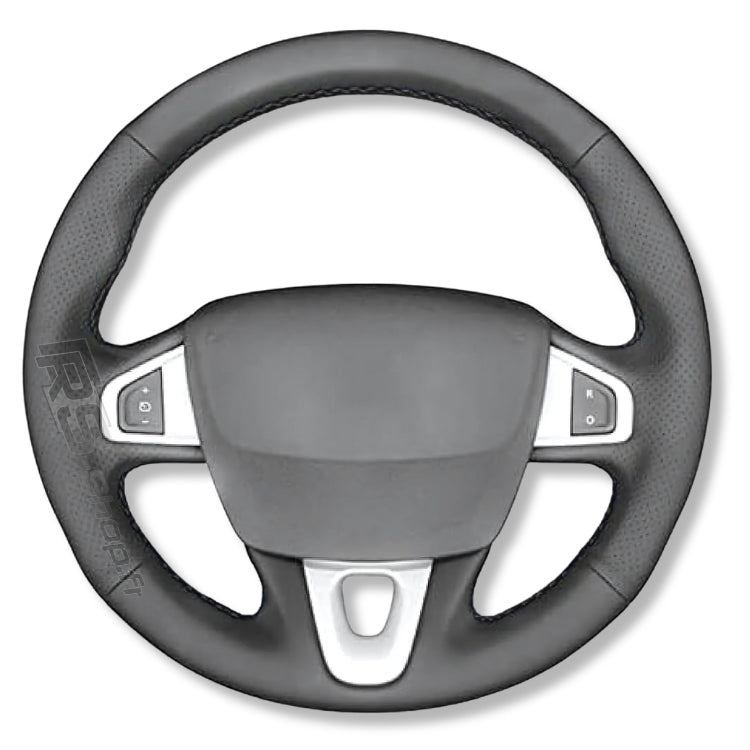 Couvre-volant cuir sport compatible Renault Megane III RS / GT