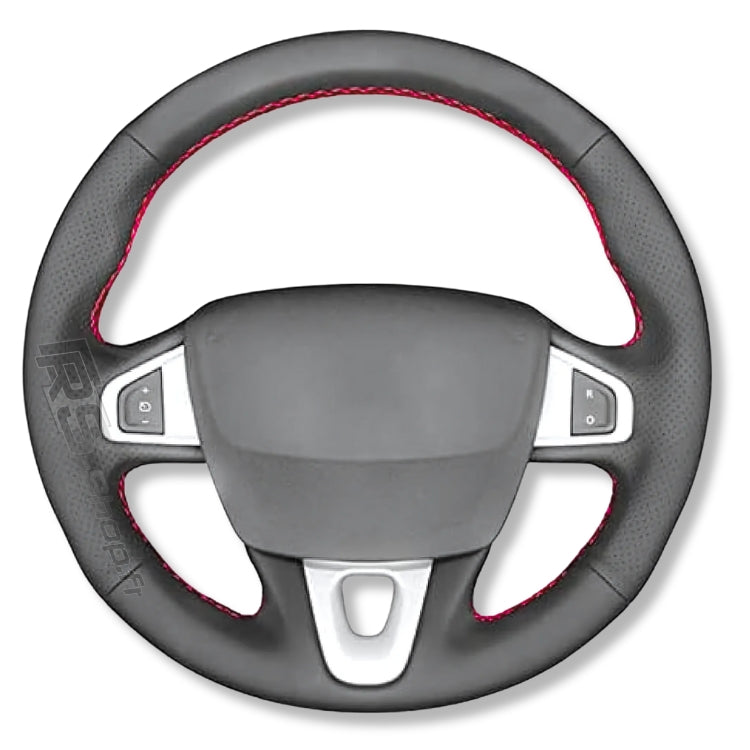 Couvre-volant cuir sport compatible Renault Megane III RS / GT