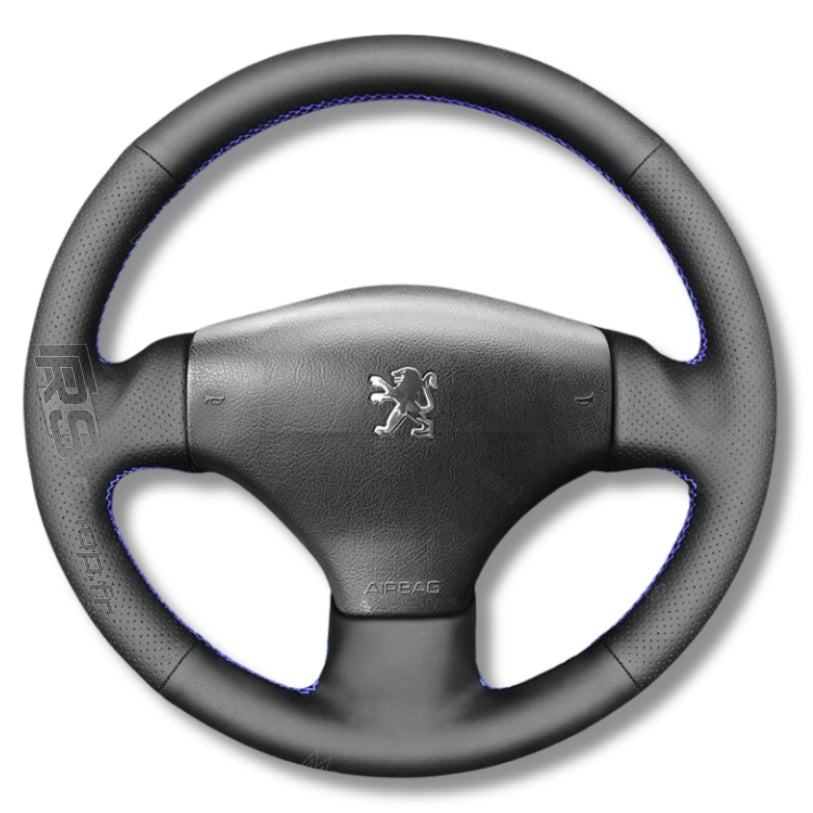 Revêtement de volant sur mesure compatible Peugeot 206 phase 1 & 2