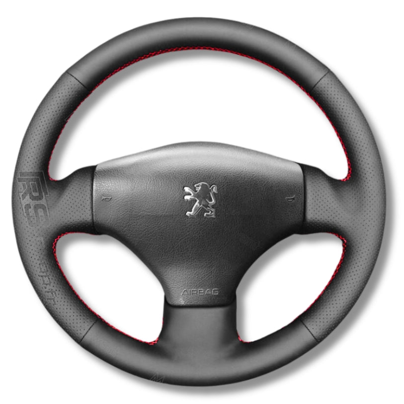 Revêtement de volant sur mesure compatible Peugeot 206 phase 1 & 2