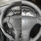 Revêtement de volant sur mesure compatible Peugeot 206 phase 1 & 2