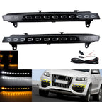 Feux diurnes DRL LED avec clignotants intégrés Audi Q7 4L Facelift