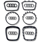 Contour de Logo de Volant et Cerclage Noir Brillant Audi