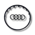 Contour de Logo de Volant et Cerclage Noir Brillant Audi