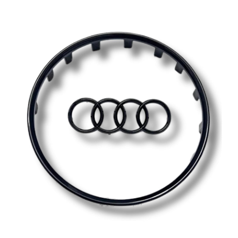 Contour de Logo de Volant et Cerclage Noir Brillant Audi