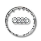 Contour de Logo de Volant et Cerclage Noir Brillant Audi