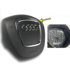 Contour de Logo de Volant et Cerclage Noir Brillant Audi