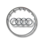 Contour de Logo de Volant et Cerclage Noir Brillant Audi