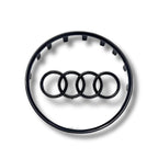 Contour de Logo de Volant et Cerclage Noir Brillant Audi