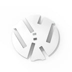 Logo VW noir 3D relief pour Volkswagen Golf V VI VII