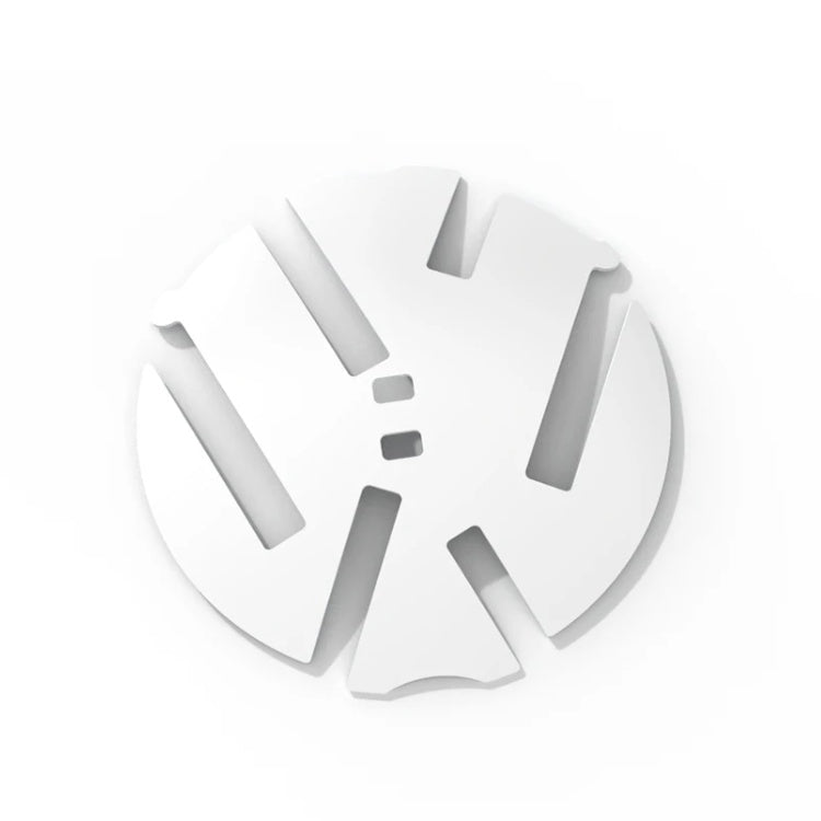 Logo VW noir 3D relief pour Volkswagen Golf V VI VII