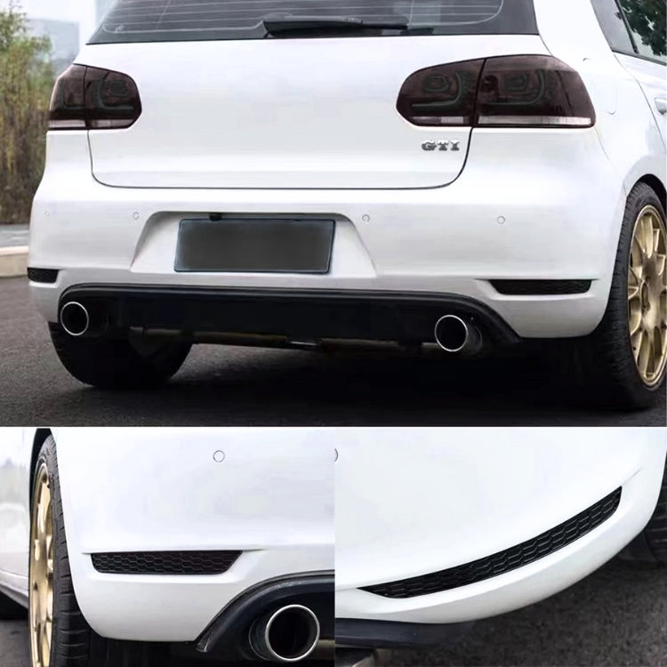 Paire de réflecteurs de pare-choc arrière noirs Golf 6 GTI R