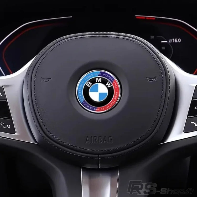 Logo autocollant pour centre de volant BMW