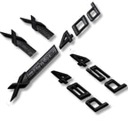 Logo monogramme xDrive noir pour BMW Séries X1 X3 X4 X5 X6 X7