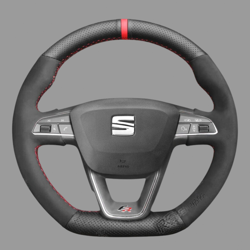 Couvre-volant sport pour Seat Leon Cupra et Finition FR