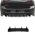 Diffuseur sport arrière noir compatible Volkswagen Golf VII MK7 GTI / R