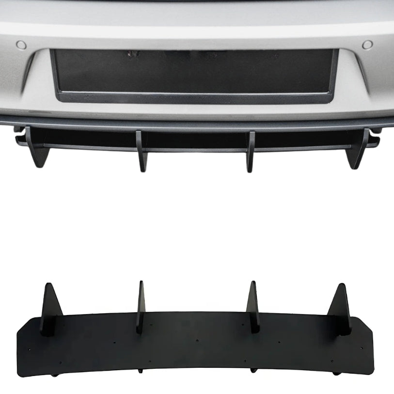 Diffuseur sport arrière noir compatible Volkswagen Golf VII MK7 GTI / R