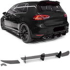 Diffuseur sport arrière noir compatible Volkswagen Golf VII MK7 GTI / R