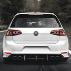 Diffuseur sport arrière noir compatible Volkswagen Golf VII MK7 GTI / R