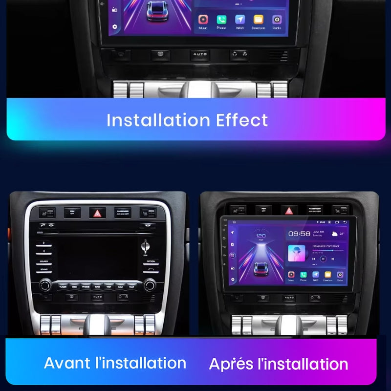 Système Android CarPlay pour Porsche Cayenne 955 / 957 MK1