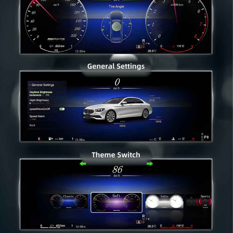 Compteur digital Virtual Cockpit Mercedes-Benz - Tous modèles