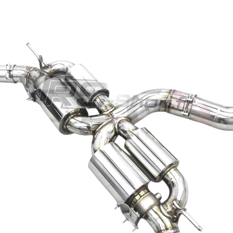 Ligne d'Échappement Inox à Valves avec Sorties pour Audi RS3 8V 8Y et TTRS