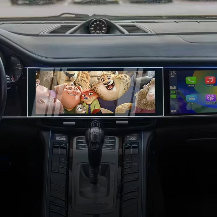 Interface multimédia double écran CarPlay pour Porsche Panamera