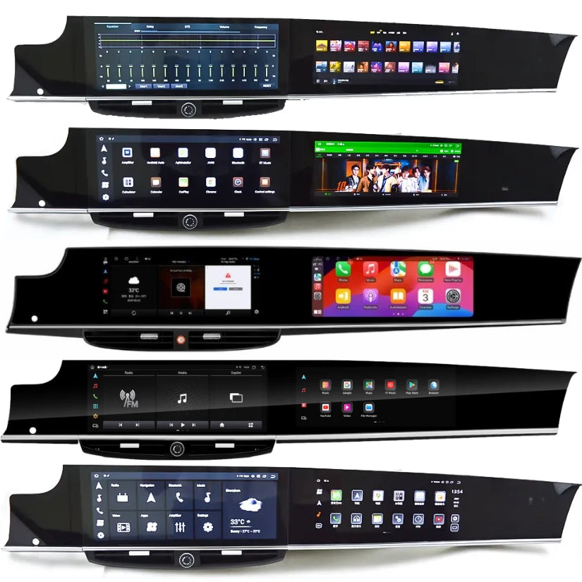 Interface multimédia double écran CarPlay pour Porsche Panamera