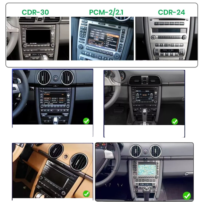 Mise à jour écran multimédia CarPlay Porsche 911 997 / Boxster Cayman 987