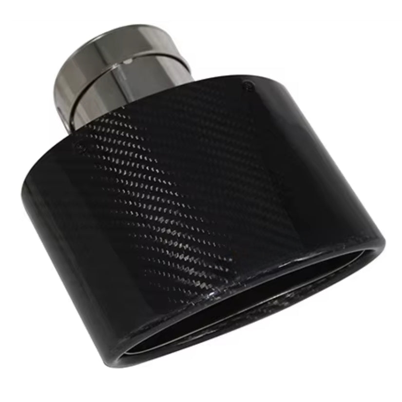 Sortie d'Échappement Ovale Noire Type RS3 - 90x150mm
