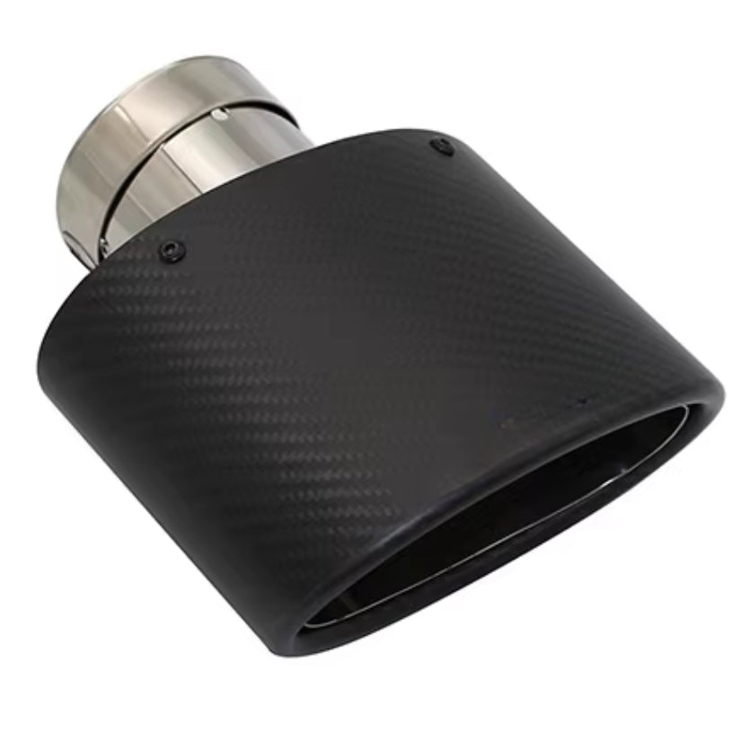 Sortie d'Échappement Ovale Noire Type RS3 - 90x150mm