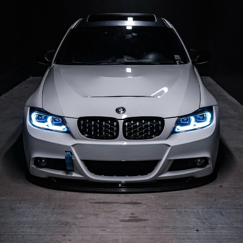 Phares Avant LED Angel Eyes compatible BMW Série 3 E90 Berline