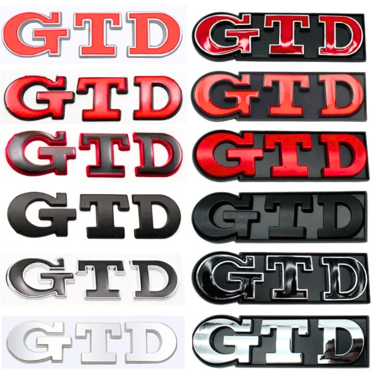 Logo GTD de remplacement pour Volkswagen Golf