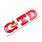Logo GTD de remplacement pour Volkswagen Golf