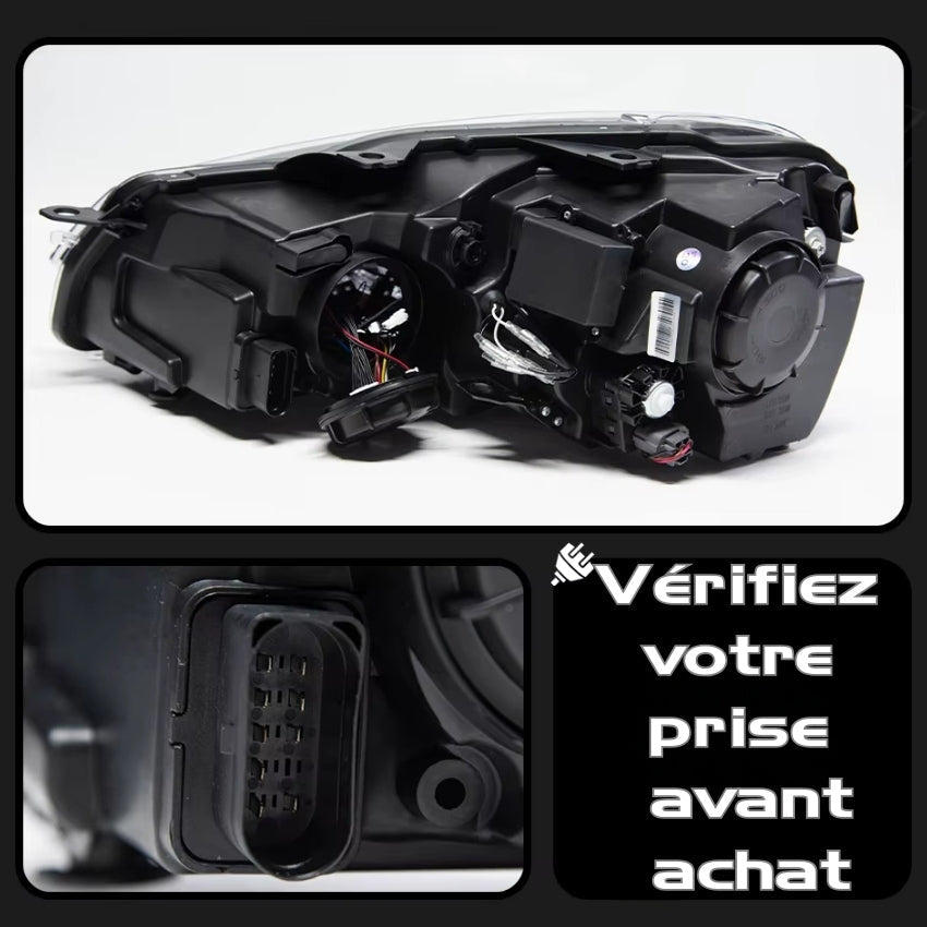 Phares Avant LED Look GTI / R pour Volkswagen Golf 6 VI