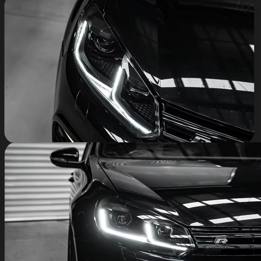 Phares Avant LED Look GTI / R pour Volkswagen Golf 6 VI