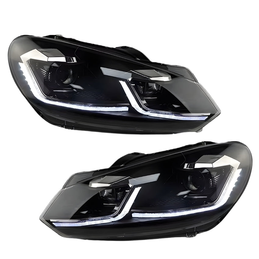 Phares Avant LED Look GTI / R pour Volkswagen Golf 6 VI