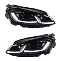 Optiques de Phares Avant LED Look Facelift pour VW Golf 7 VII