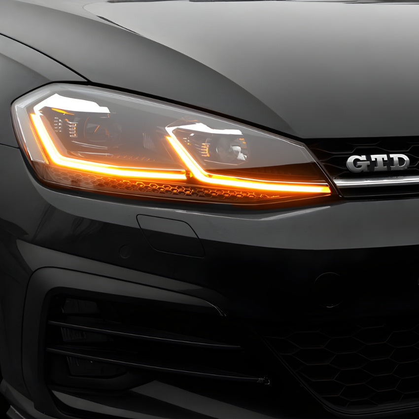 Optiques de Phares Avant LED Look Facelift pour VW Golf 7 VII