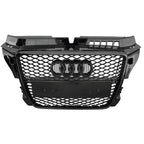 Calandre Look RS3 Nid d'Abeille Noir pour Audi A3 S3 8P (2003-2012)