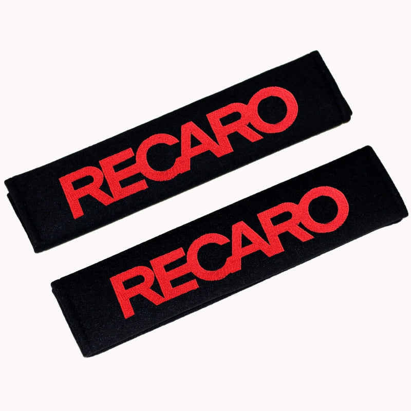 Protège-ceintures de sécurité logo Recaro pour sièges baquets