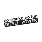 Autocollant "Diesel No Smoke No Fun" pour vitre ou carrosserie