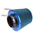 Filtre à Air Sport Universel Cône Admission Directe Diamètre 76mm